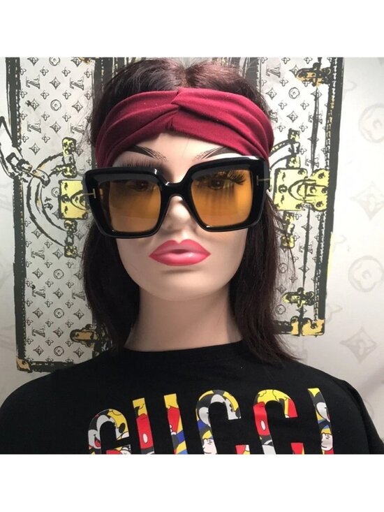 New Authentic Tom Ford Esme FT1157 01E Black Yellow TF1157 main image 12